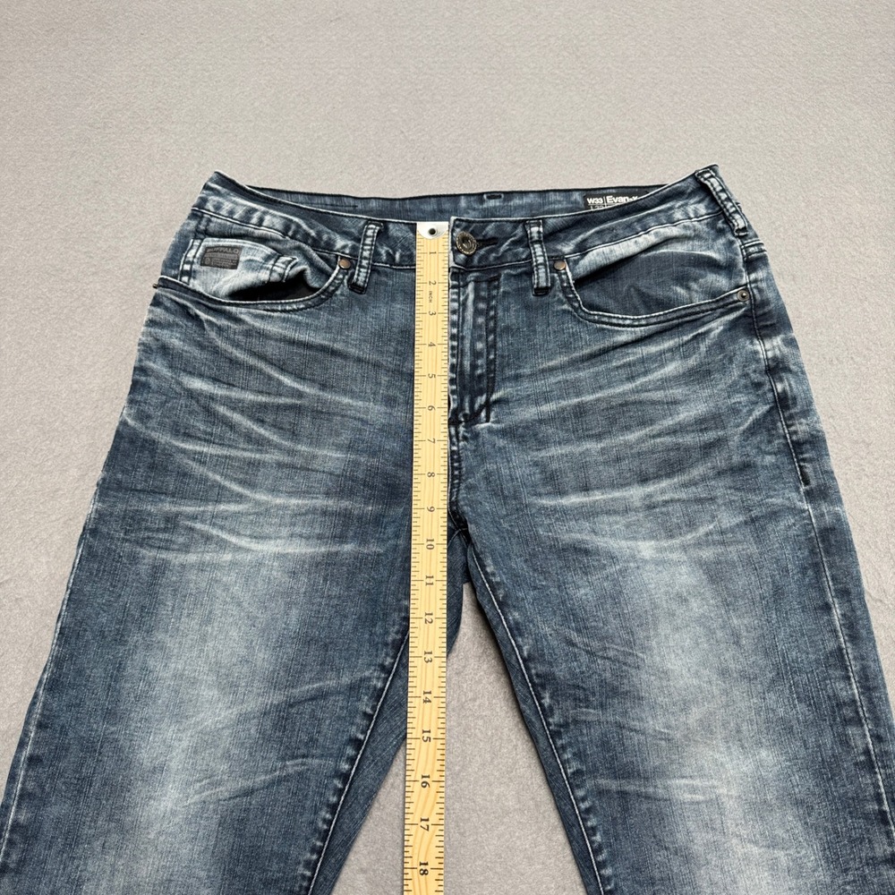 Buffalo David Bitton Jeans Men's 33x32 Blue Evan-X Slim Stretch Denim Whiskered - Picture 6 of 7
